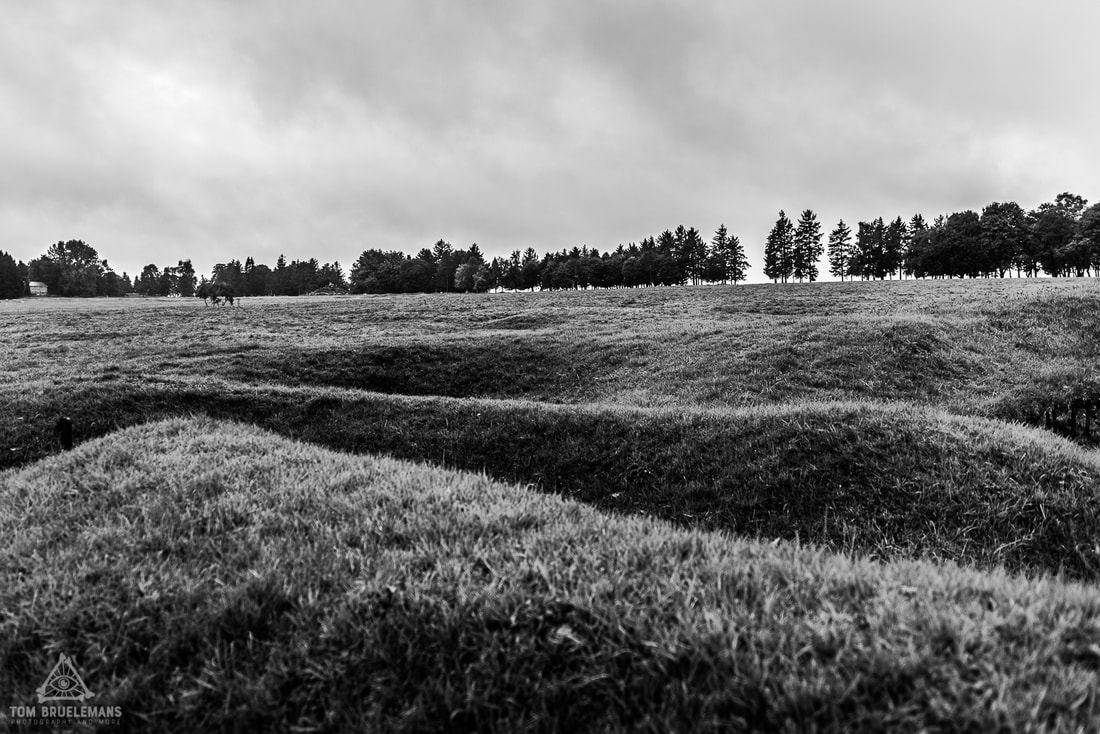 Trenches at Newfoundland Memorial Park, Beaumont-Hamel.