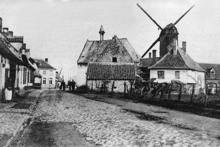 Wallemolen (Passchendaele) before the Great War, Belgium.